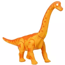 Dinossauro Braquiossauro Laranja Com Movimento 6301 Xplast