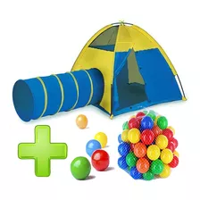 Pelotero Infantil Carpa Casita + Túnel + 100 Pelotas Juego