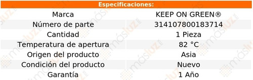 (1) Termostato 82 c Para Kia Rio 1.6l 4 Cil 12/18 Kg Foto 4