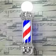 Letrero Barbería Peluqueria Led Luz Giratoria Barra 68cm