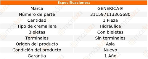 Caja Direccion Hidrulica Mercedes-benz Sprinter 2.5l 08/17 Foto 2