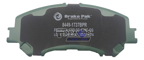 Pastilla Freno Del Brake Pak Para Nissan 2nd Row Seating Foto 2