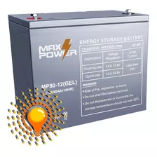 Bateria Sellada Vrla Gel 12v 80ah Maxpower Para Ups/solar