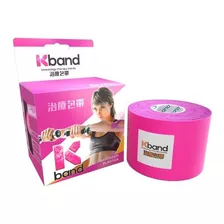 Bandagem Elástica Adesiva Kinesio K Band Cor Rosa - T. Foods