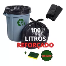 Kit 50 Unds Saco Lixo 100l Não Rasga Resistente Preto Oferta