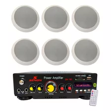 Combo Amplificador Ca101 +6 Parlantes Embutir 6' Moon Roof6