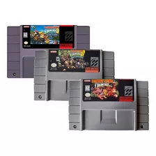 Pack Trilogia Donkey Kong Country 1, 2 & 3 Snes R-pr0 Fisico