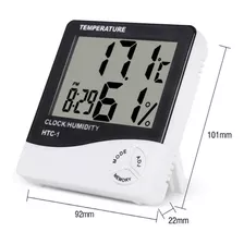 Higrometro Digital, Termómetro Reloj Temperatura, Humedad