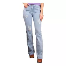 Calça Feminina Tassa Boot Cut Medium Wash 5024-0744-v1