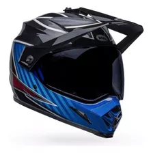 Capacete Bell Mx 9 Adventure Mips Dalton Preto Azul 