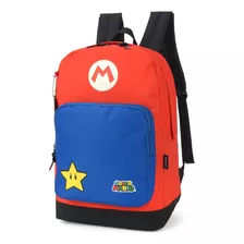 Mochila Costas Escolar Nintendo Super Mario Bros.