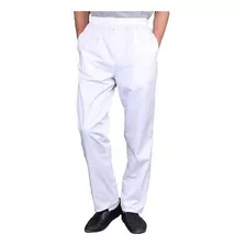 Calça Elástico Masculina Uniforme Cinza 3 Bolsos E Cordão 