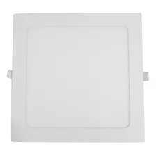 Panel Led Cuadrado Sanelec Para Empotrar 18w Luz Fria 6500k Color Blanco