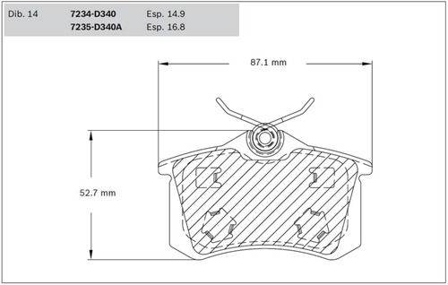 Balatas Traseras Para Frenos De Disco Bosch Peugeot 207 2013 Foto 10