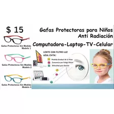 Gafas Protectoras Niños Computadora Tv Filtro Azul Lentes