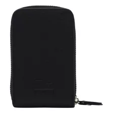 Tarjetero Billetera Organizador Travel Tech Cuero Pu 27768 Color Negro Diseño De La Tela Liso