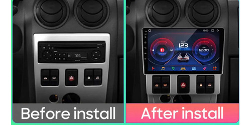 Radio Andorid Carplay 2+32 Renault Logan 2006-2013 Foto 3