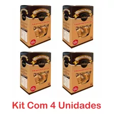 Mini Bolacha Folhada Crocante Canela Kit Com 4 Unidades