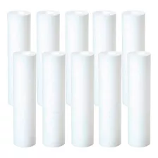 10 Refis Polipropileno Liso 2,5 X 25cm 5 E 10 Micra Cor Branco