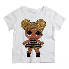 Camiseta Infantil Menino Boneca Lol Queen Bee