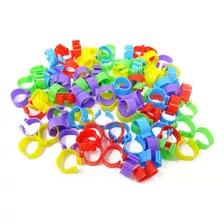 100pcs Anillos Patas De Aves De 5 Colores, Anillos De C...