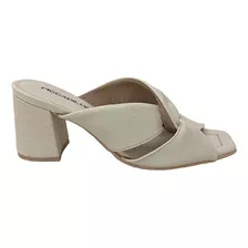 Tamanco Feminino Piccadilly Flavia Salto Bloco 626030