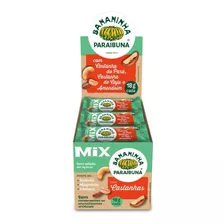 Bananinha Paraibuna Mix Castanha Sem Açúcar Vegana 20un 18g 