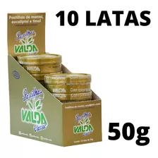Pastilha Classic Tradicional Valda Kit 10 Lata Mentol De 50g