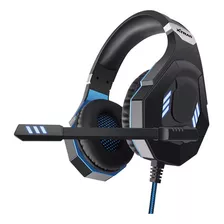 Fone Tech Gamer Pro Com Microfone, Xtrad Lc 823, Original. Cor Preto/azul