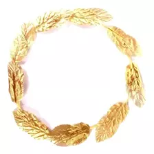 Coroa Grega Folhas Douradas Acessório Fantasia Festa