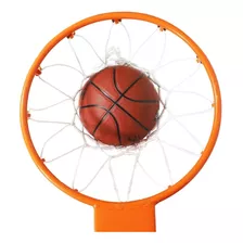 Aro Basquete Tamanho Oficial Cesta Basketball 45cm C/ Rede