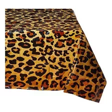 Beistle 57850 Leopard Print Tablecover 54 Por 108 Pulgadas