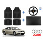 Tapetes 3d Logo Audi + Cubre Volante A8 2002 2003 2004 2005