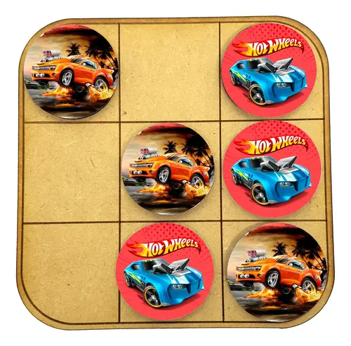 Tateti Hot Wheels Cumple Infantil Souvenir Ta-te-ti X30
