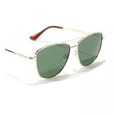 Gafas De Sol Polarizadas Hawkers Lax Hombre Y Mujer Lente Verde Oscuro Varilla Marrón Claro Armazón Marrón Claro Diseño Mirror