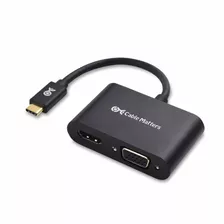 Cable Matters Aluminum Usb-c A Hdmi Vga Adaptador Surface