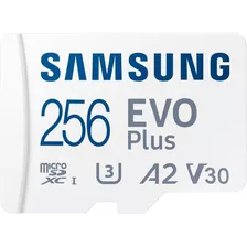 Samsung Micro Sdxc Evo Plus 256gb 130mb/s U3 (branco)