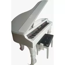 Piano Digital Com Móvel De Cauda Branco Alto Brilho 