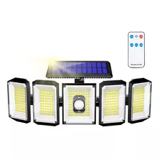 Lámpara Solar Para Exterior Recargable Luz Solar 300 Leds