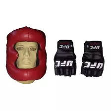 Protector Facial Para Box+guantes Muay Thai Todo Nuevo