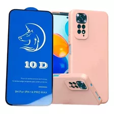 Estuche Funda Forro En Silicona + Vidrio Premium Para Xiaomi