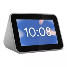 Bocina Inteligente Lenovo Smart Clock Cd-4n341y Con Asistente Virtual Google Assistant, Pantalla Integrada De 4 Color Gray 100v/240v