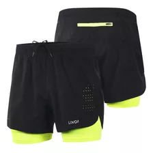 Lixada Pantalones Cortos De Running 2 En 9 Para Hombre De Se