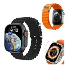 Relógio Smartwatch Serie 8 Tela 2.2 Pulseira Laranja