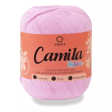 Linha Camila Fashion - 100% Algodão - Crochê Tricô 150g 500m Cor 00048 - Rosa Claro