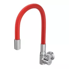 Torneira Hydramotion Parede Flexível Vermelha - Hydra Acabamento Brilhante Cor Vermelho