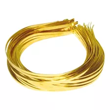 48 Tiara Arco Acessório Base Lisa Metal Ouro/dourado 5mm