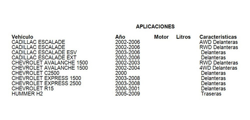 Balatas De Disco Traseras Hummer H2 2006 Ruville Foto 2