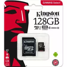 Memoria Micro Sd Kingston 128gb Original Certificada