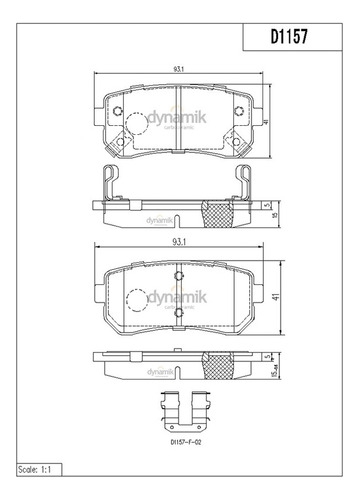 Balatas Bajos Metales Tra Accent L4 1.6l 06/08 Dynamik Foto 2